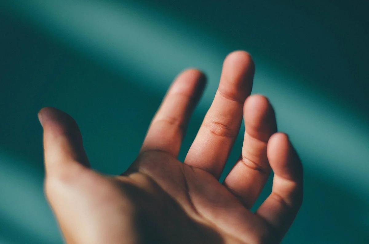 Reaching hand